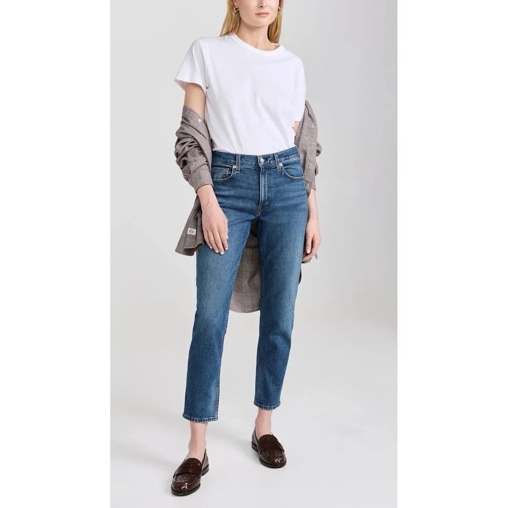 Alex Mill Women 30 Amber Mid Rise Blue Jenas Cotton Quality Made In USA Denim